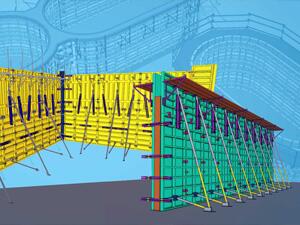 Temporary works detailed with Tekla